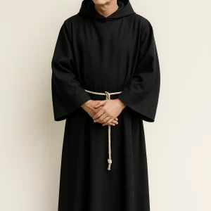 Vigil Black Monk Robe