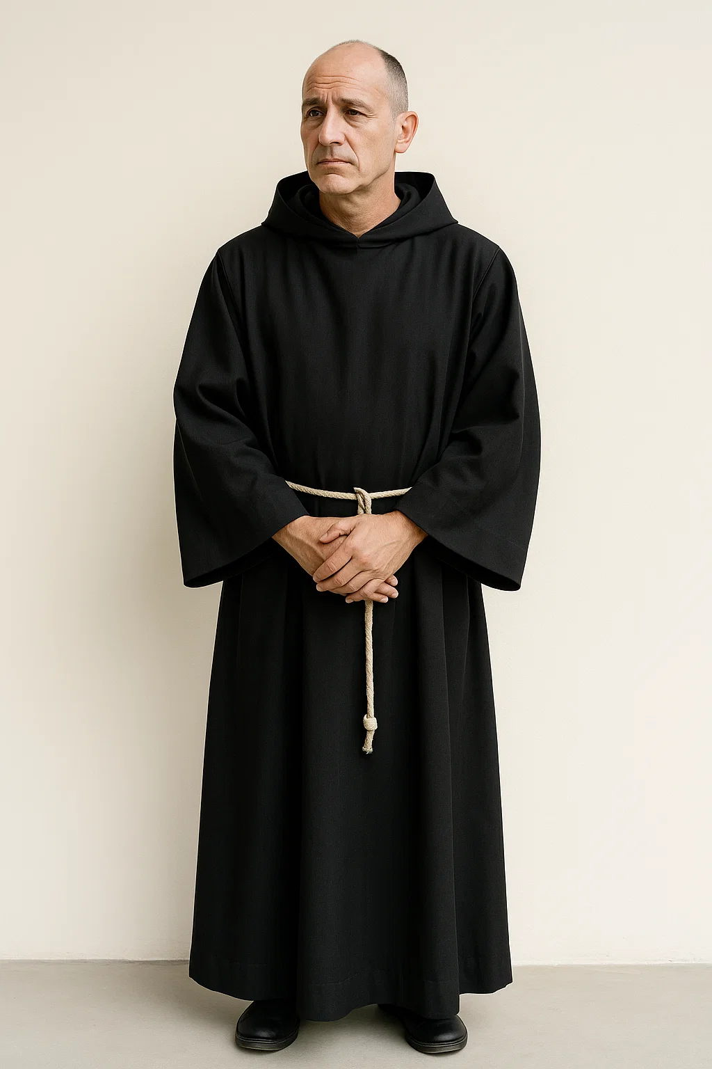 Vigil Black Monk Robe