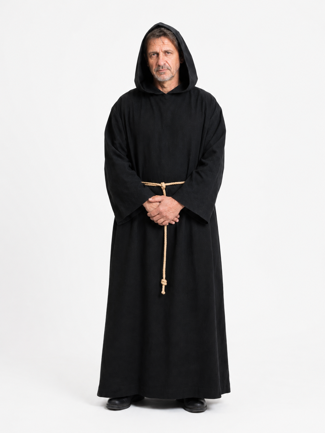 front view of Abbatia monk robe