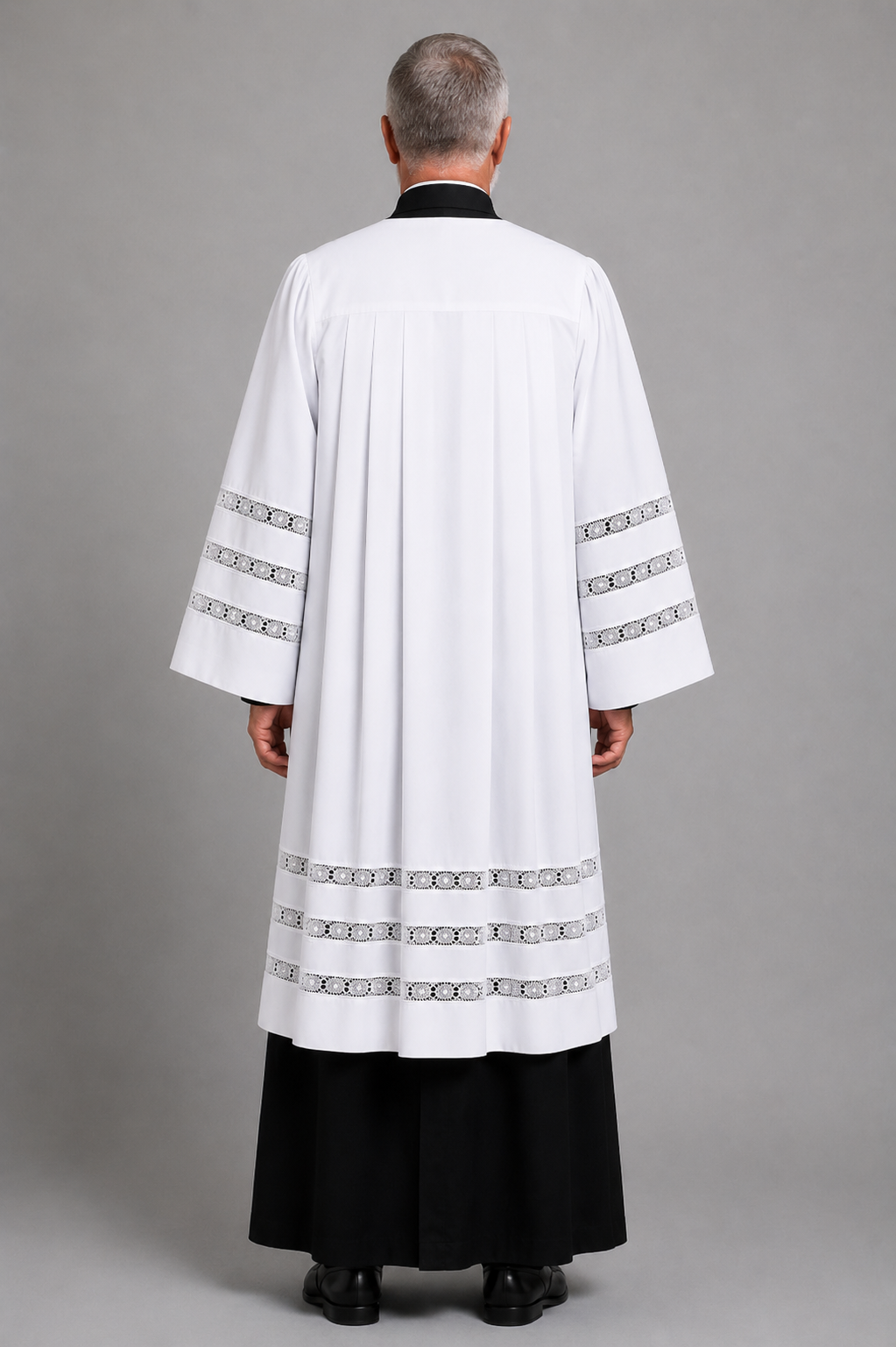 Backside of Allegiant Liturgical Surplice