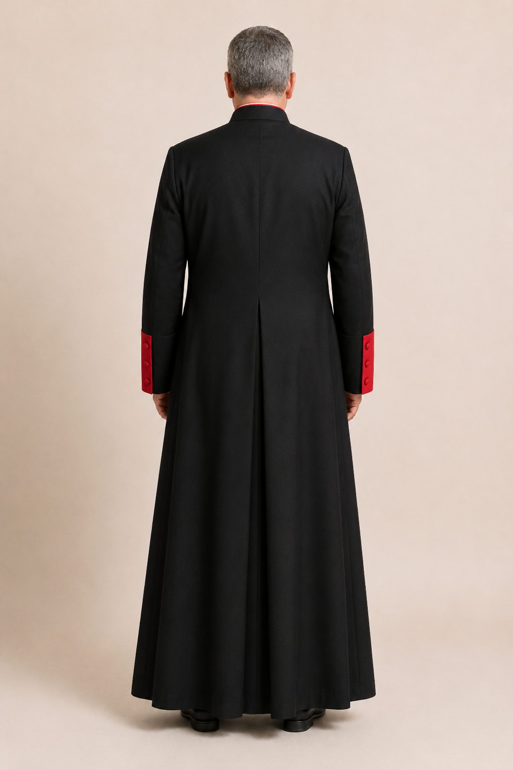 Backside of Aurelian Clergy Cassock for Men