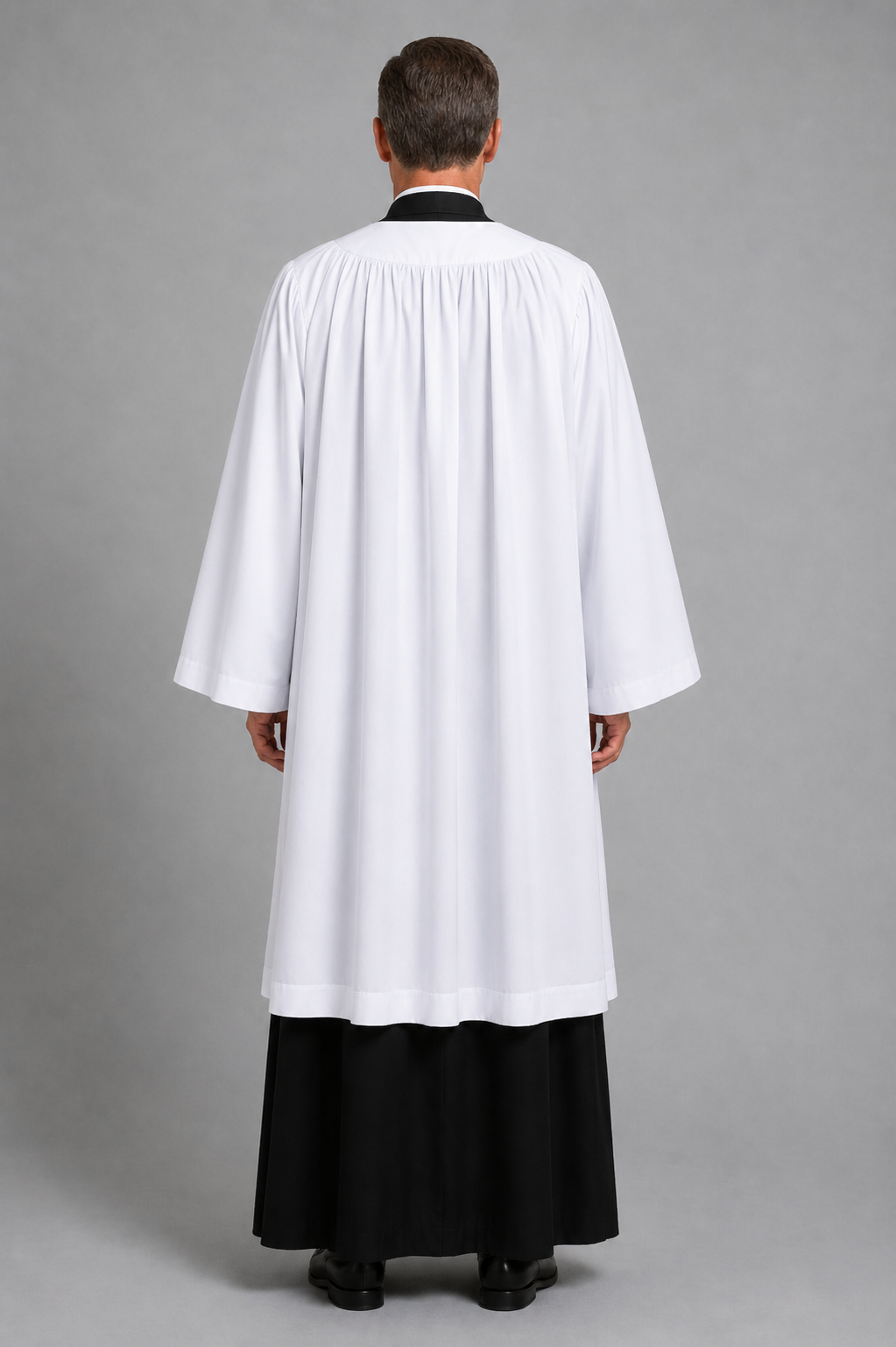 Backside of Candoris Clergy Surplice for Men
