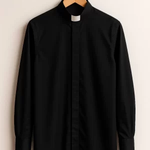 Canticum Black Clergy Men’s Shirt