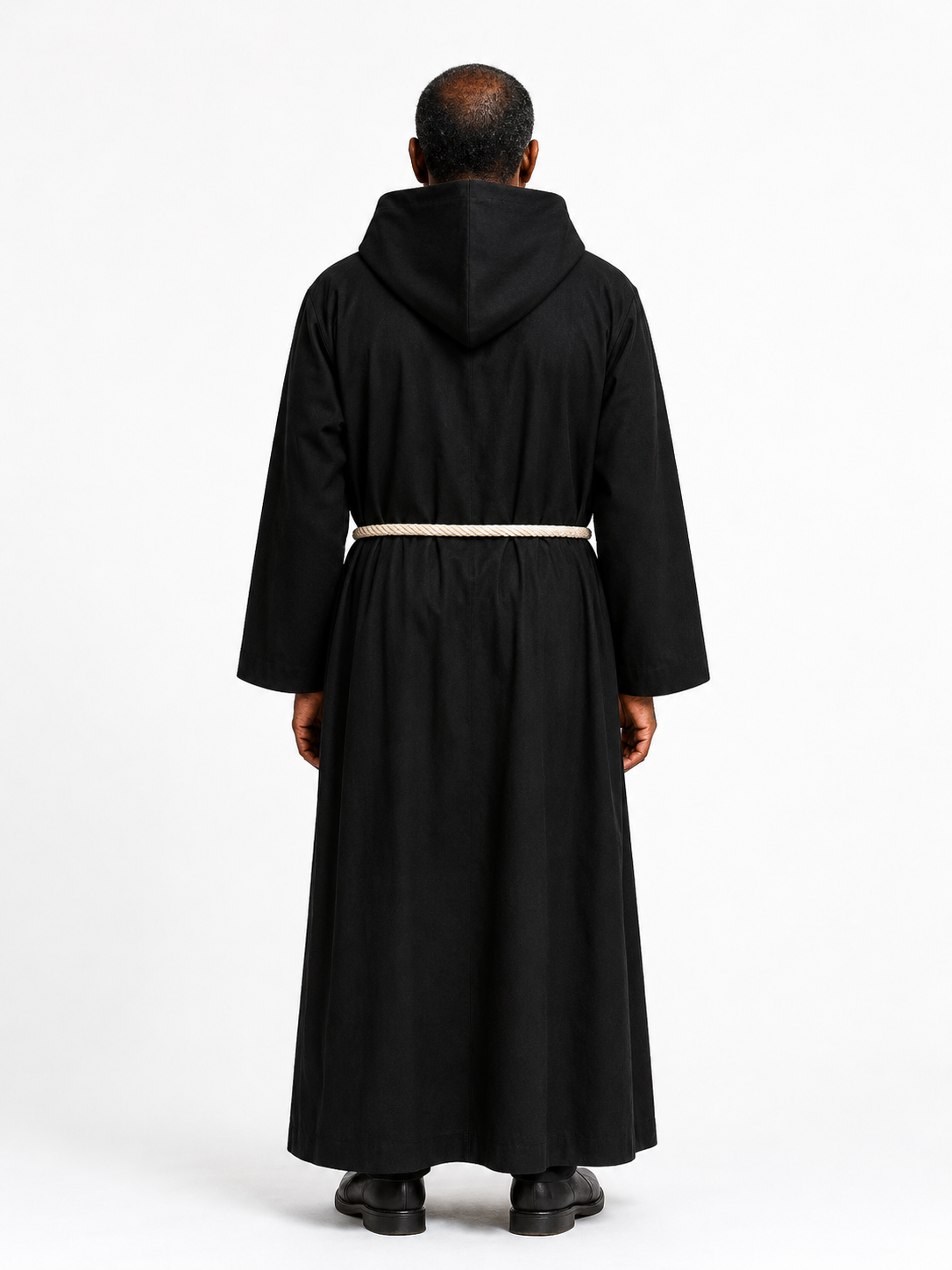 backside of cloister mens monk robe