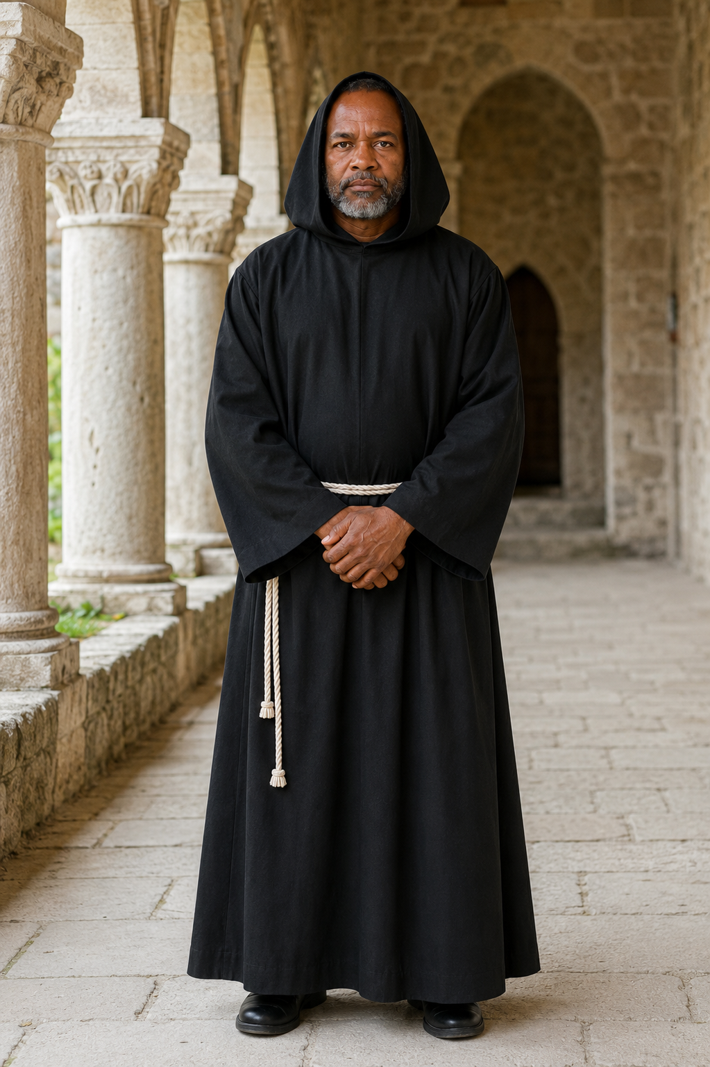 Cloister Mens Monk Robe in outdoor