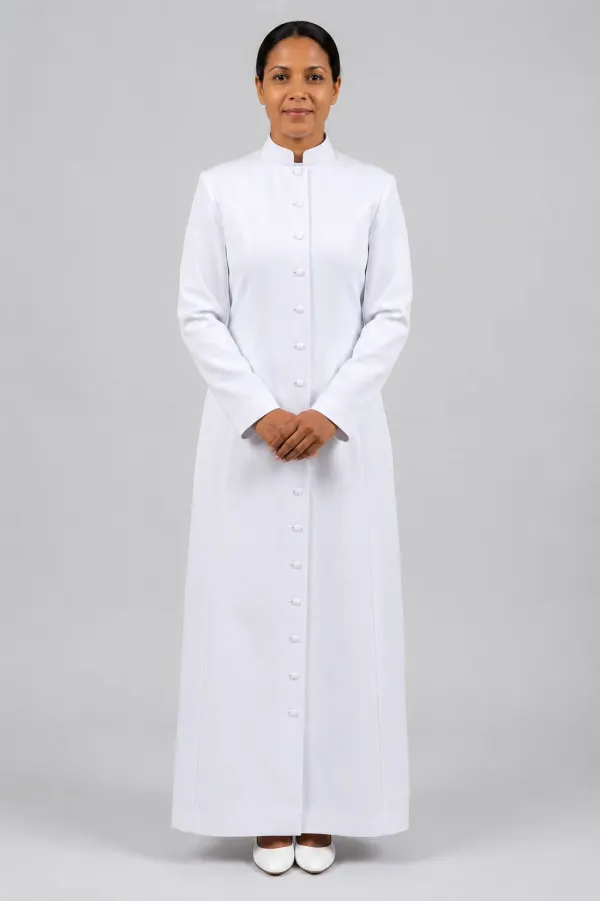 A Men Wearing Dignitas Women’s Clergy Robe
