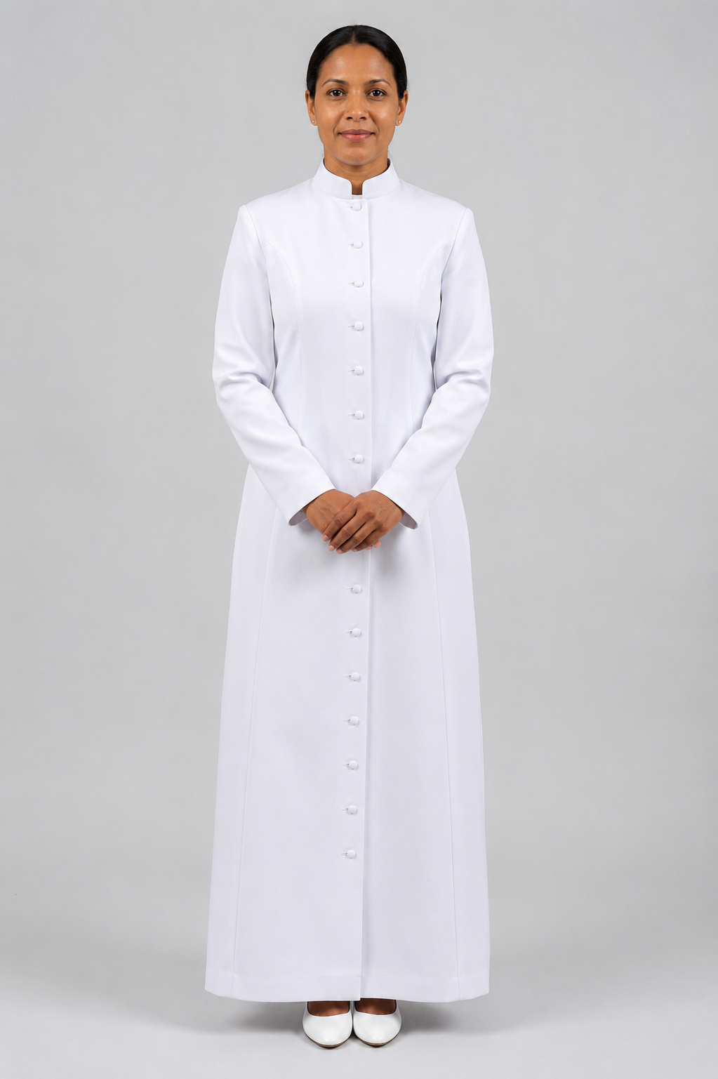 A Men Wearing Dignitas Women’s Clergy Robe