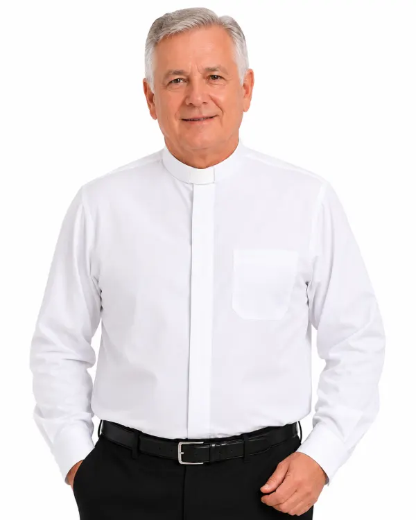 Old Priest Wearing Gloria Classic Shirt for Clerics
