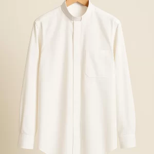 Gloria Classic White Clergy Shirt