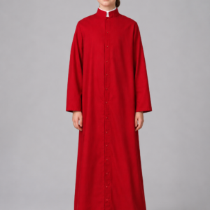 A Kid Wearing Initium Cassock for Church Servers