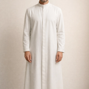 Lumen Men’s White Clergy Robe