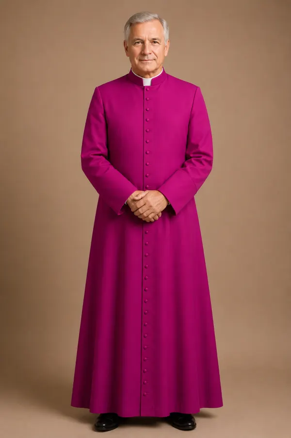 A men Wearing Luminare Classic Clergy Cassock