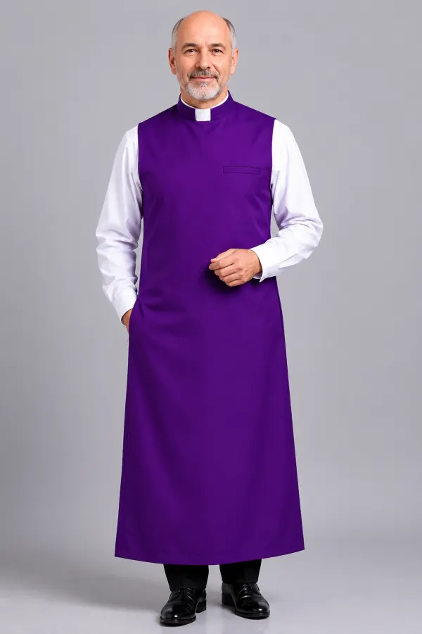 A Men Wearing Ministerium Clergy Apron
