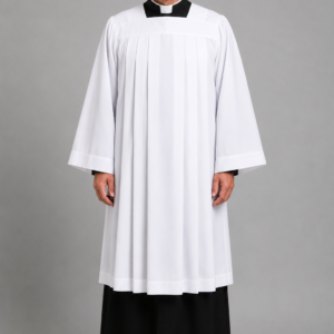 Clergy Wearing Ministral Men’s Surplice Vestment