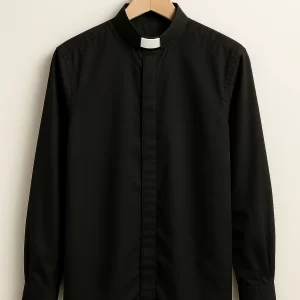 Obscura Black Clerical Shirt