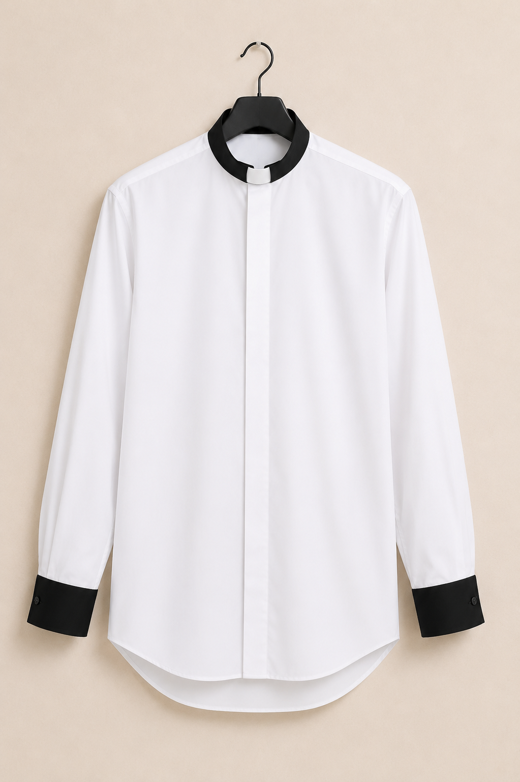 Wall Hanged Pax Pure White Clergy Shirt