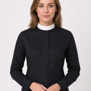 A Women Wearing Regalia Clergy Shirt for Women