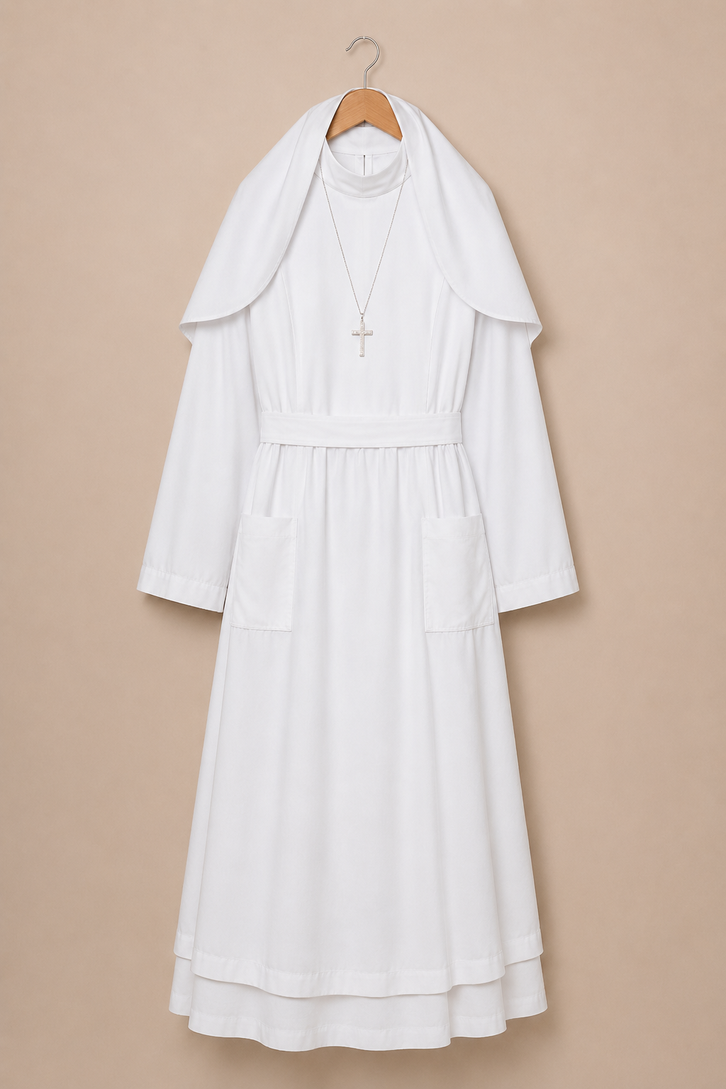 Hanged Sancta Lucia White Nun Habit