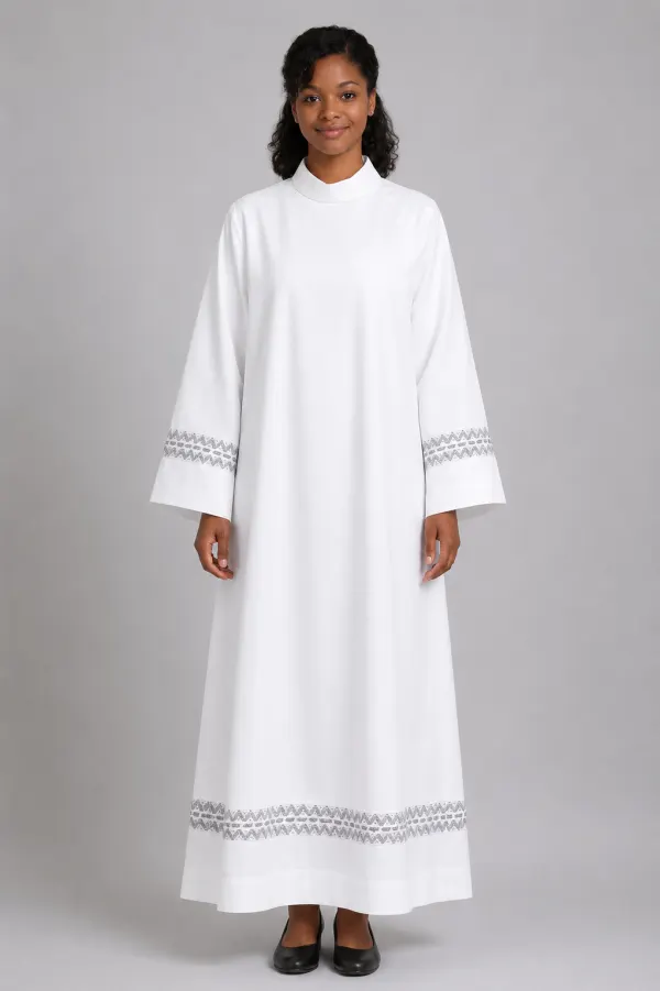 A Women Wearing Sanctifica Clergy Alb