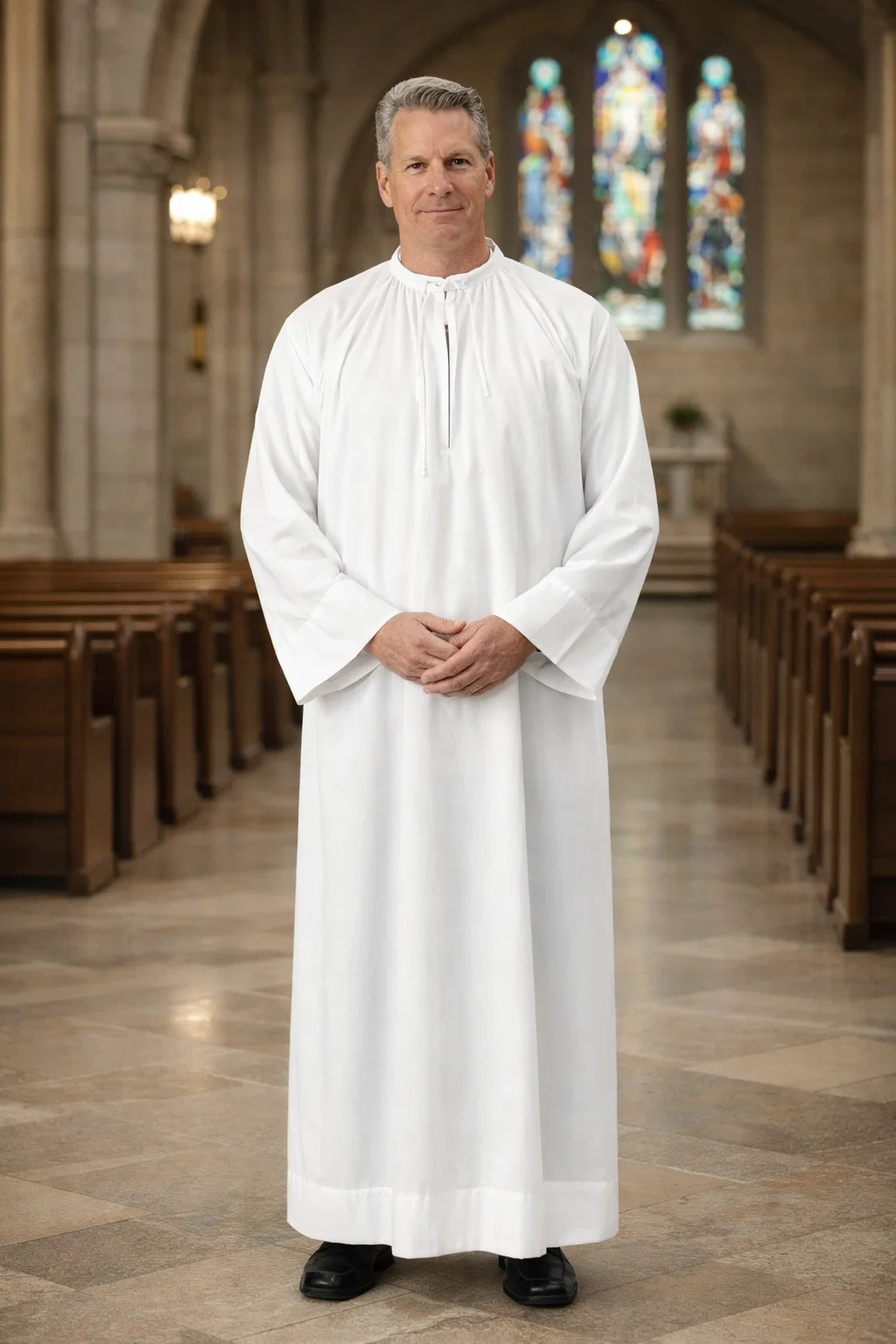 Solemnis Traditional Clergy Alb for Men