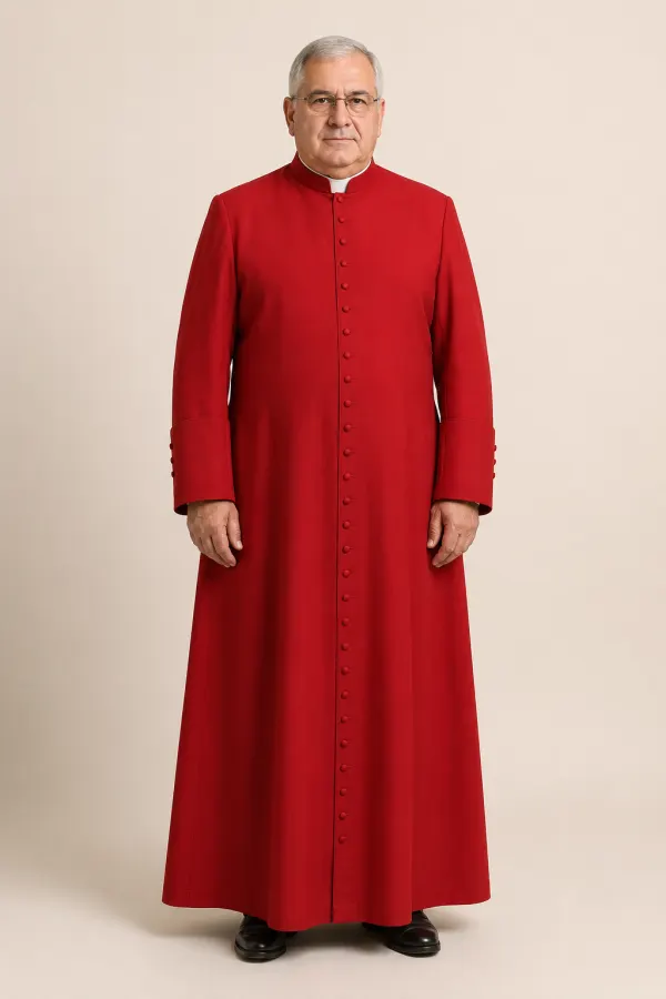 old men wearing Valorian clergy cassock