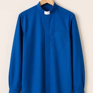 Vespera Royal Blue Clergy Shirt