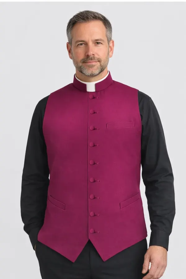 A Priest Wearing Viator Modern Clergy Rabat