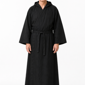 men wearing vigil clergy robe in black