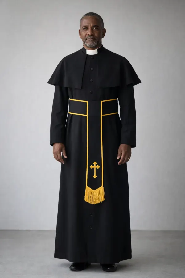 Black Men wearing Aeternum Clergy Cassock