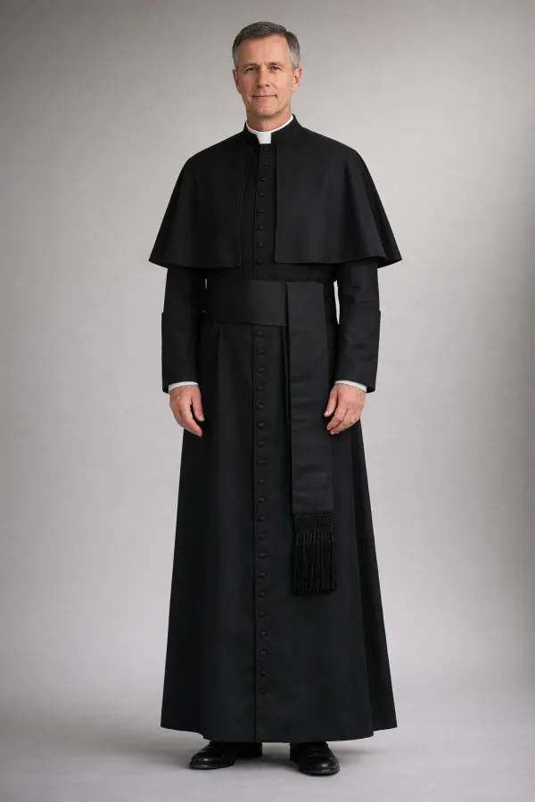 Front view of Eminence Classic Clergy Cassock