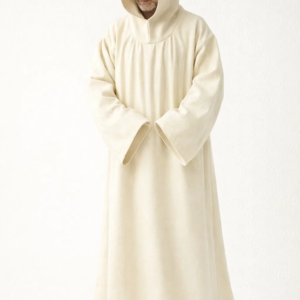 A monk wearing Albedo Benedictine Habit