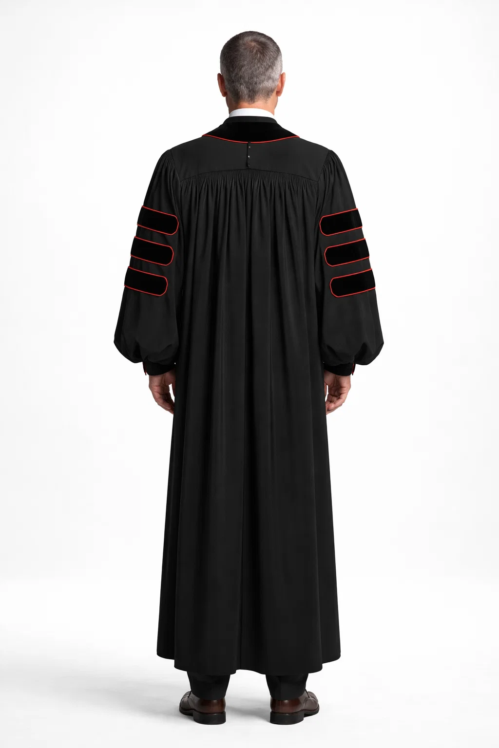 backside of the Atrum Liturgical Robe for Men