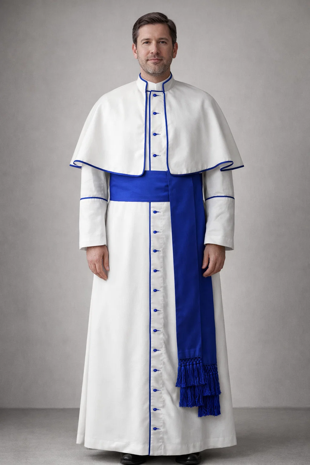 Front View of the Candentia Formal Clergy Cassock