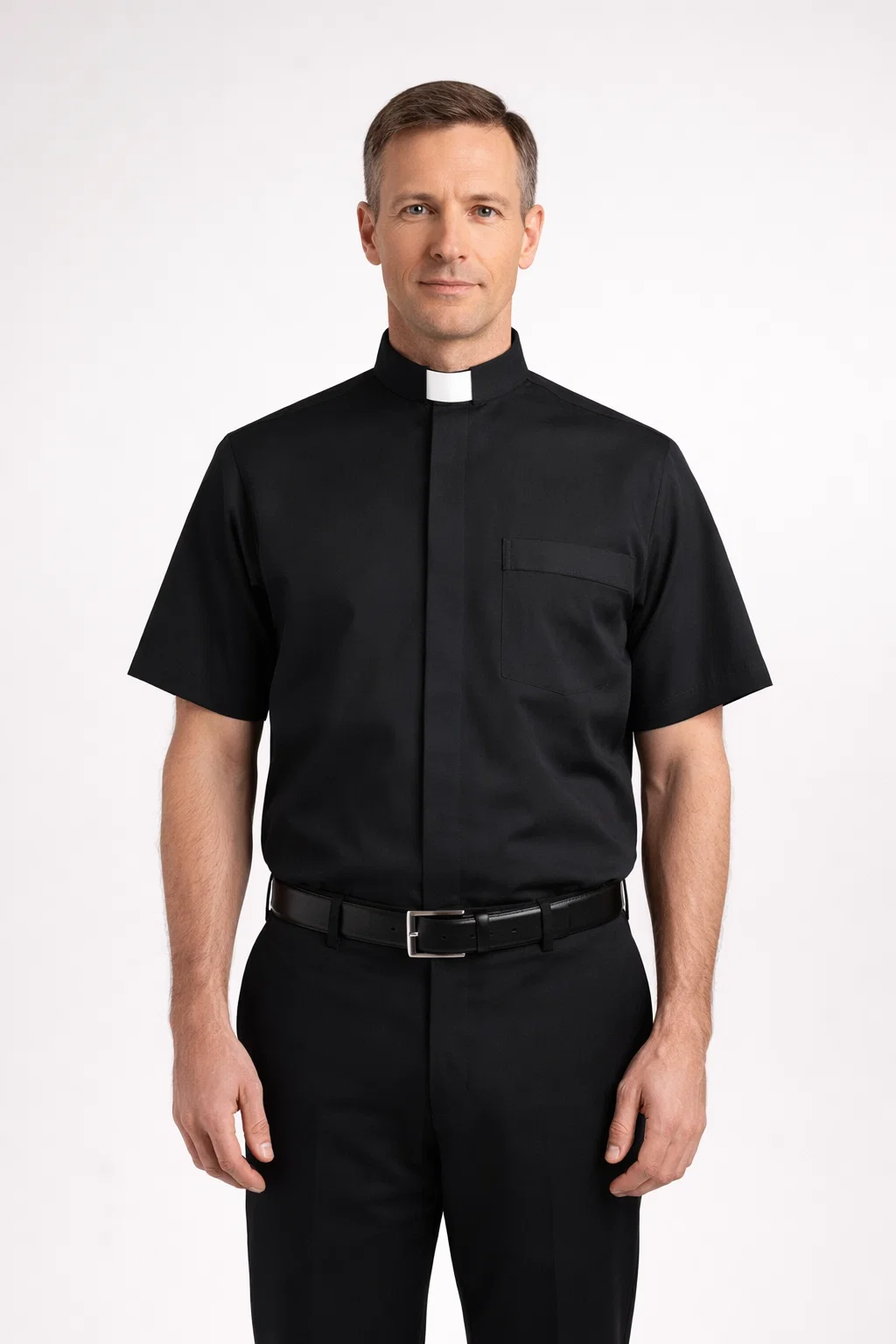 A men wearing Clerion Classic Black Shirt