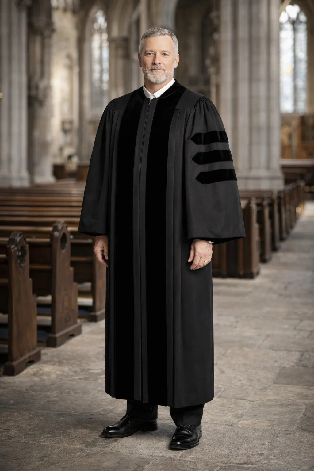 a men wearing Dominion Traditional Clergy Robe