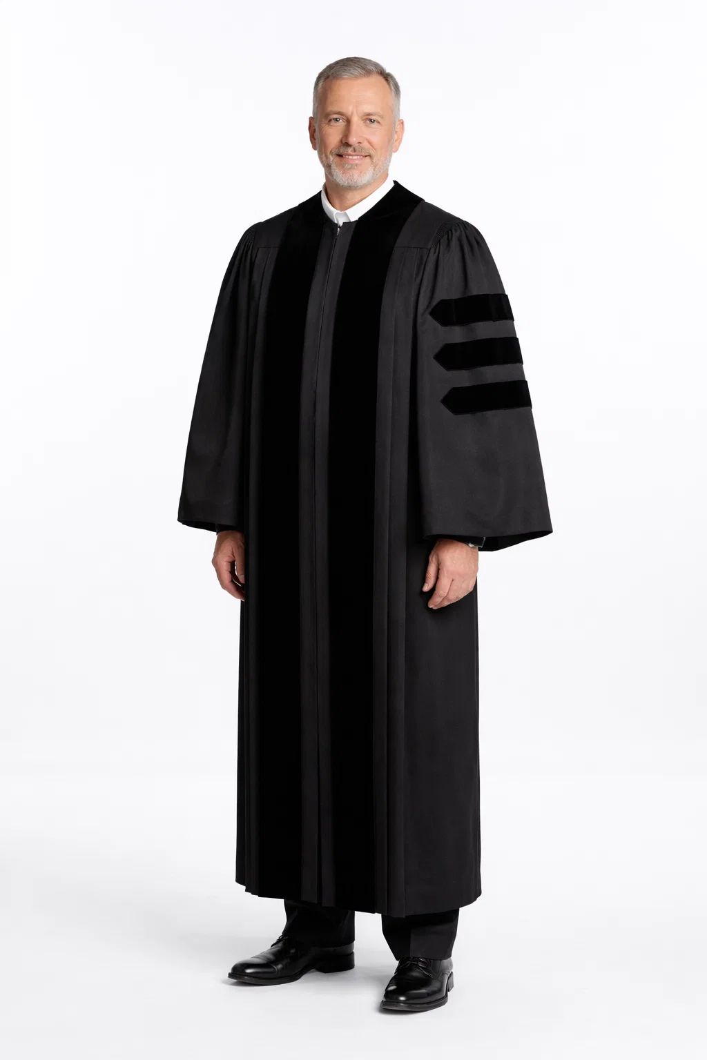 front view of the Dominion Traditional Clergy Robe