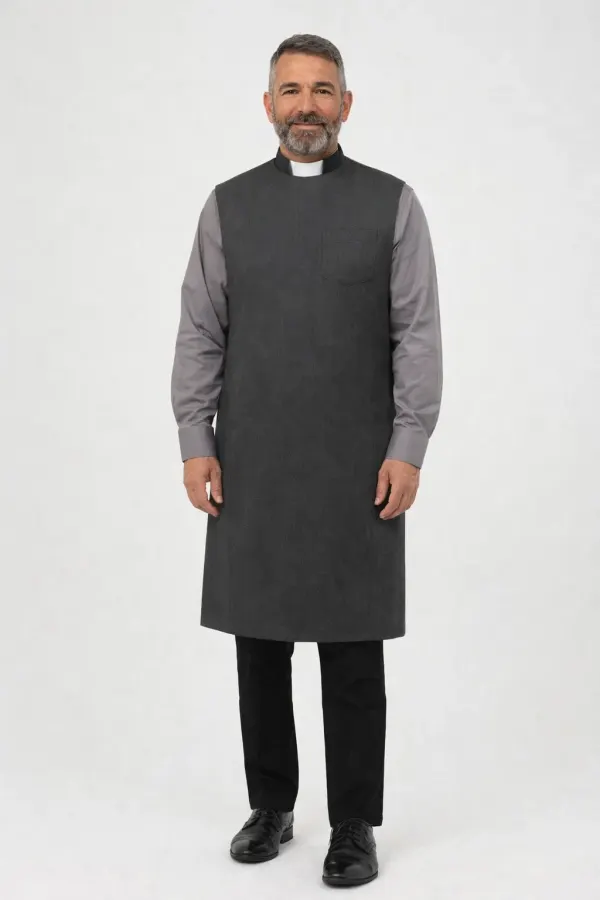 A Men Wearing Facio Liturgical Service Apron