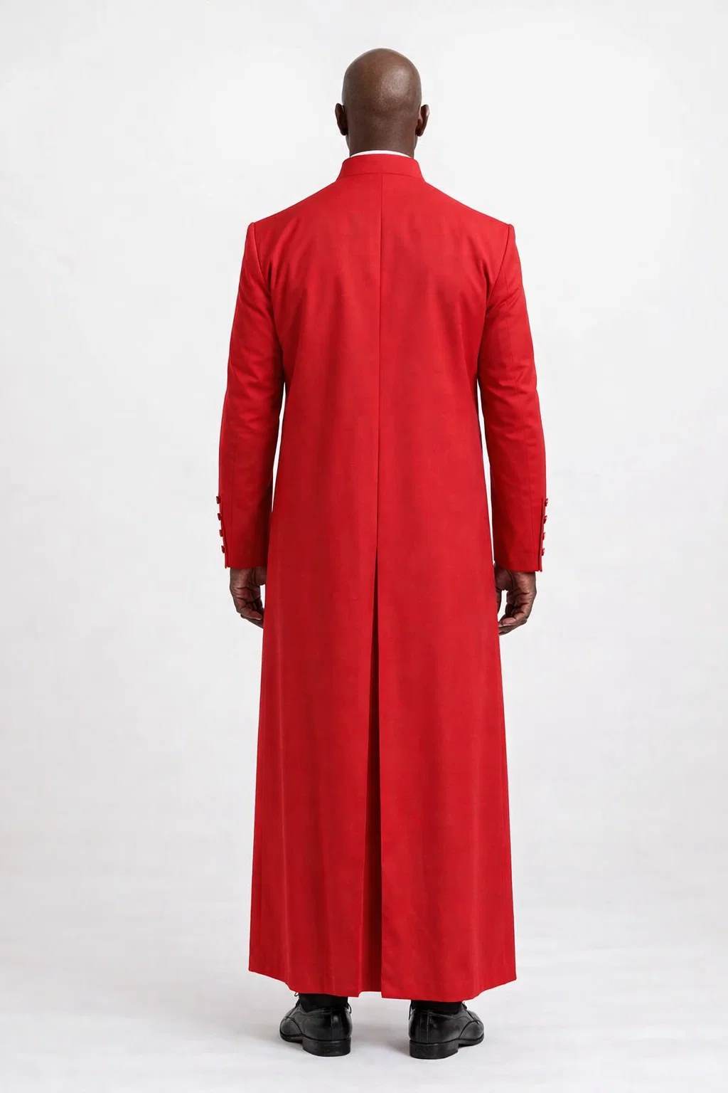 Backside of the Flamma Full-Length Clergy Cassock