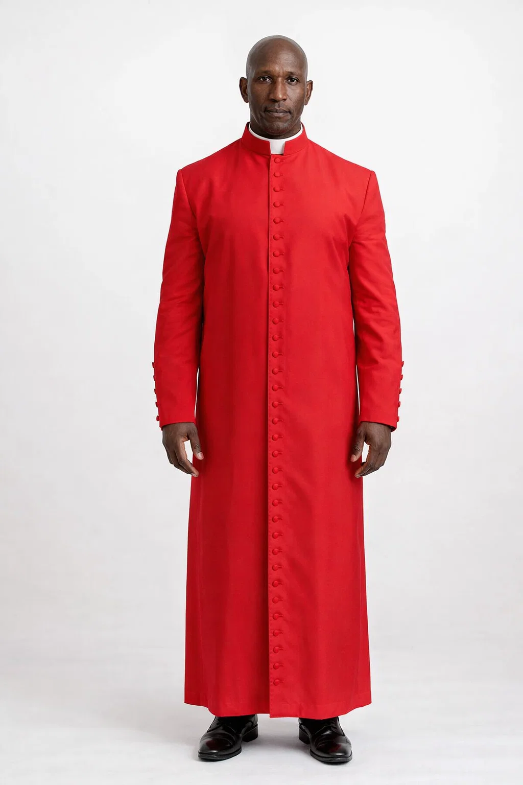 A Men Wearing Flamma Full-Length Clergy Cassock