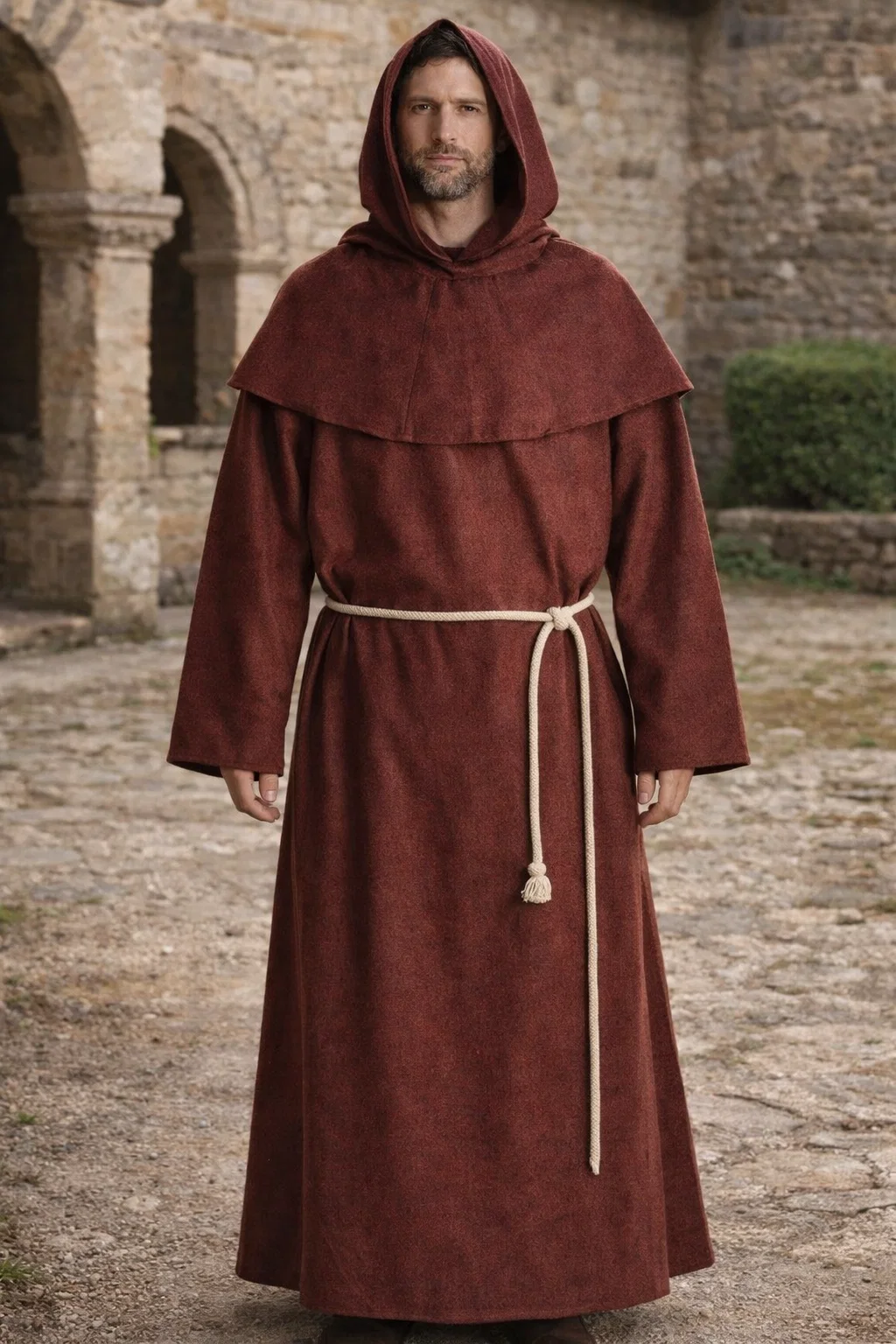A Monk Wearing Humilitas Robe