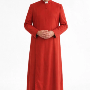 A Men Wearing Imperium Liturgical Red Cassock