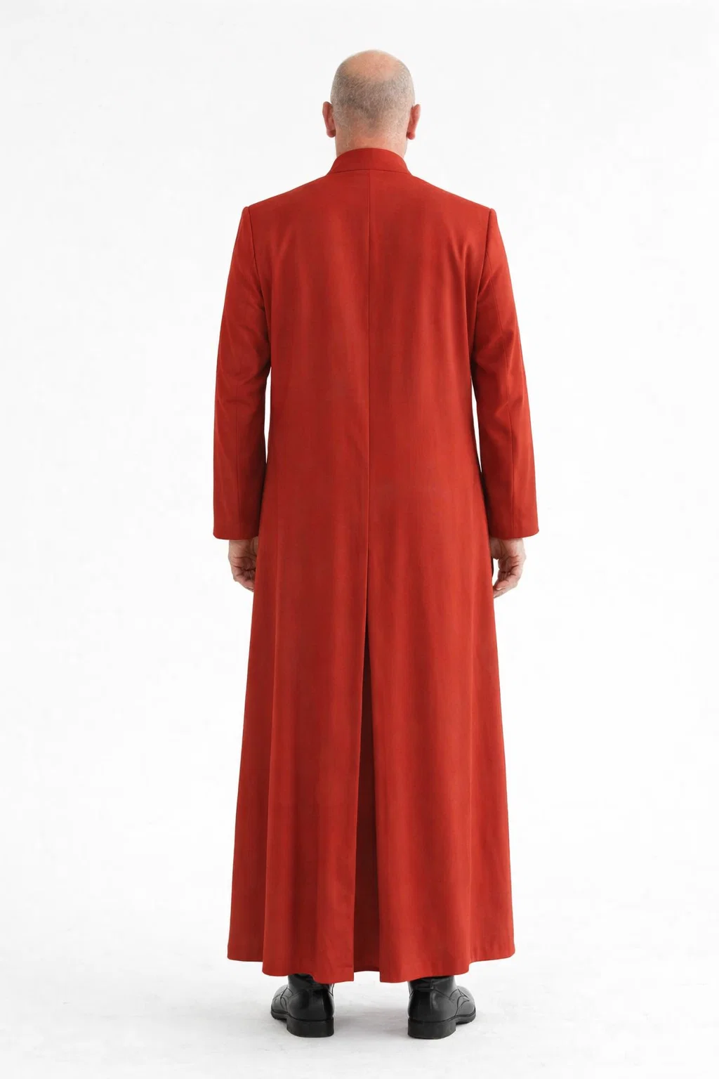 Backview of the Imperium Liturgical Red Cassock