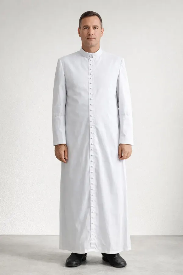 A Frontview of the Lucidus Clerical Cassock