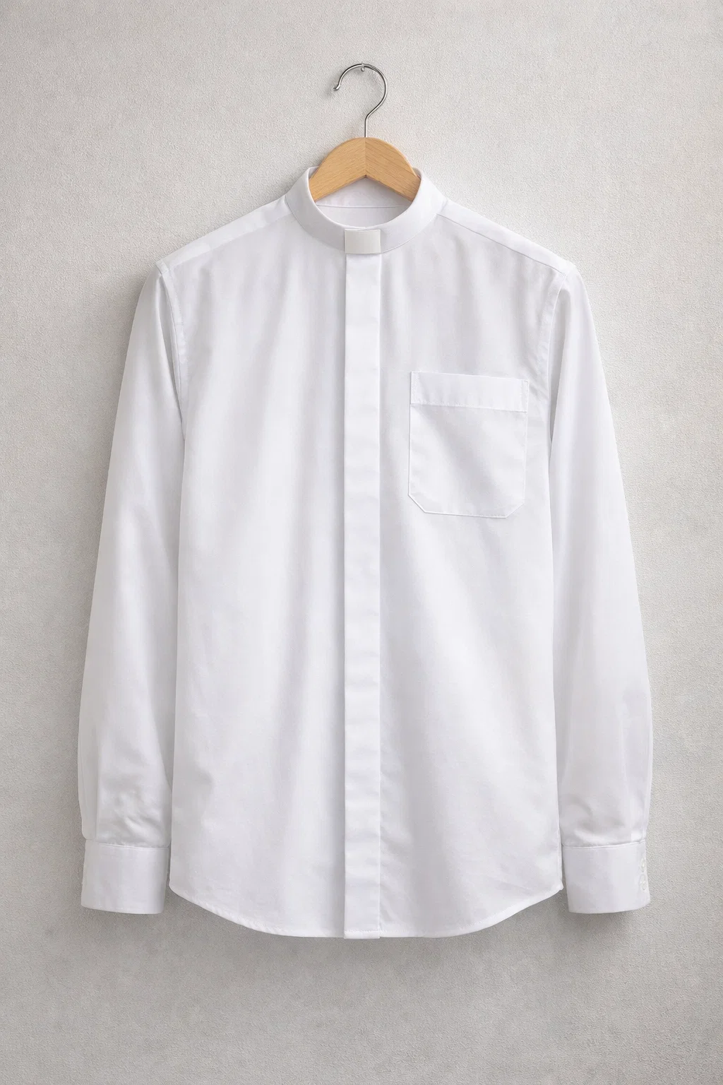 A hanged Lumeno Tailored Clergy Shirt