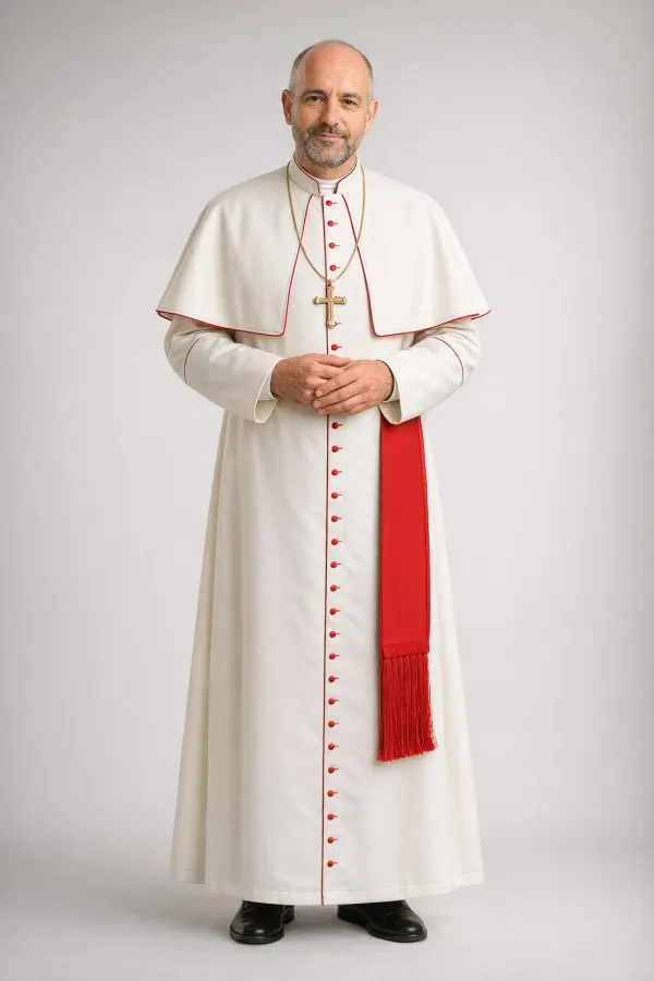 Frontview of the Niveus Classic Clergy Cassock