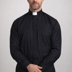 A Men Wearing Noctra Clerical Shirt