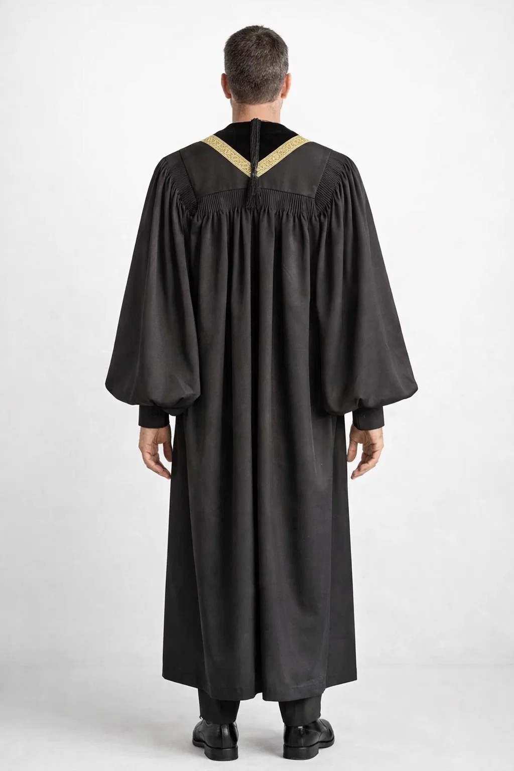 Backview of the Oblivion Full-Length Clergy Robe