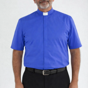 A Men Wearing Pacem Modern Clergy Shirt