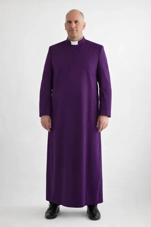 Frontview of the Pontara Clerical Cassock