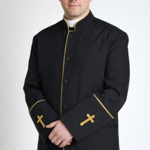 A Men Wearing Rectory Tailored Clergy Jacket